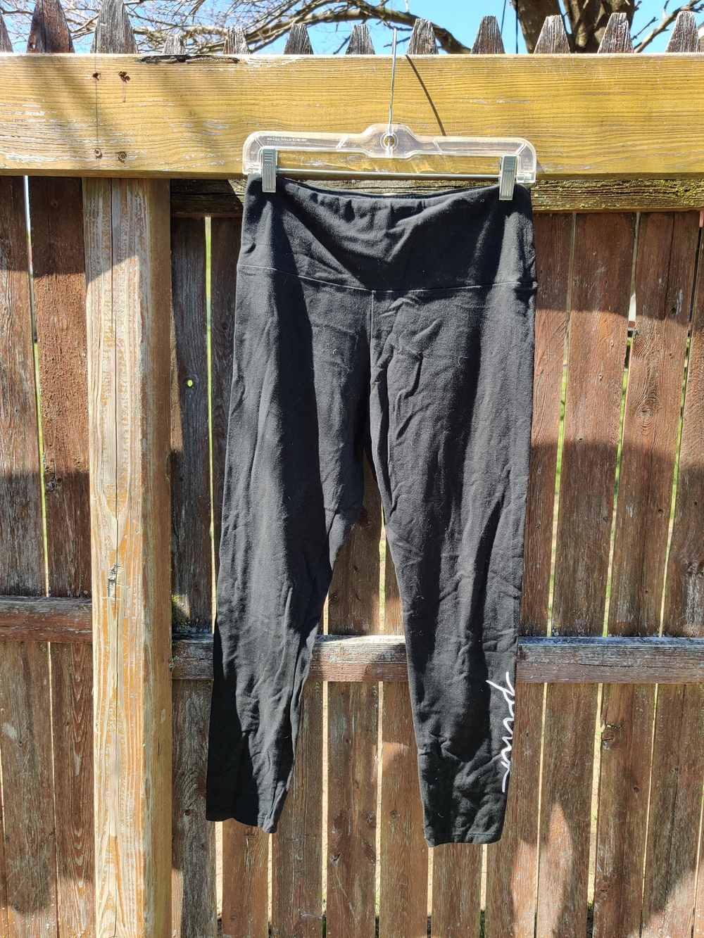 PINK Victoria's Secret Black Logo Leggings